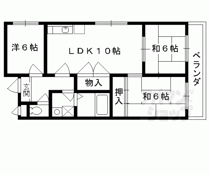 【ワインハイツ水仙】間取