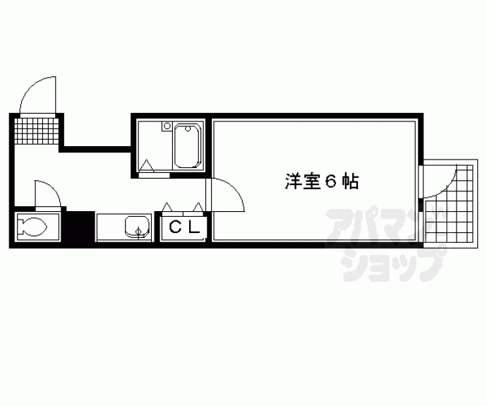 【リバティ大和大路】間取