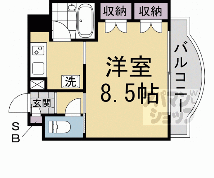 【リバティ大和大路】間取