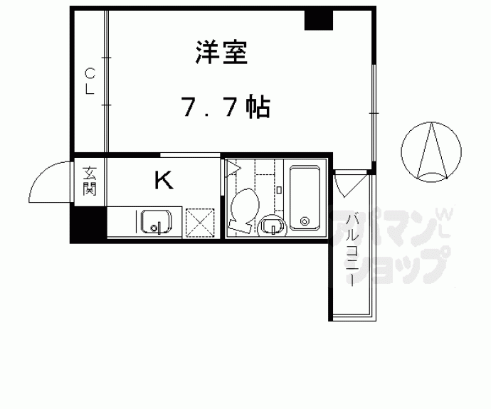 【サンロイヤル五条大橋】間取