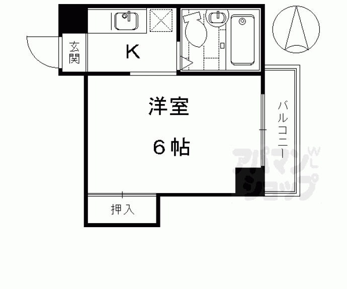 【サンロイヤル五条大橋】間取