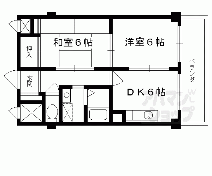 【グリーンハウス七条】間取