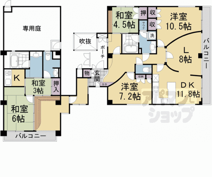 【グランフォルム京都祇園】間取