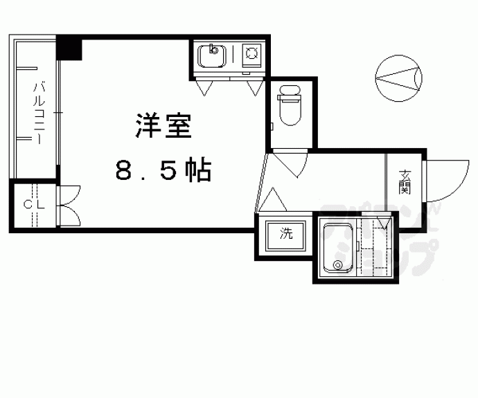 【ファーストコート七条烏丸】間取