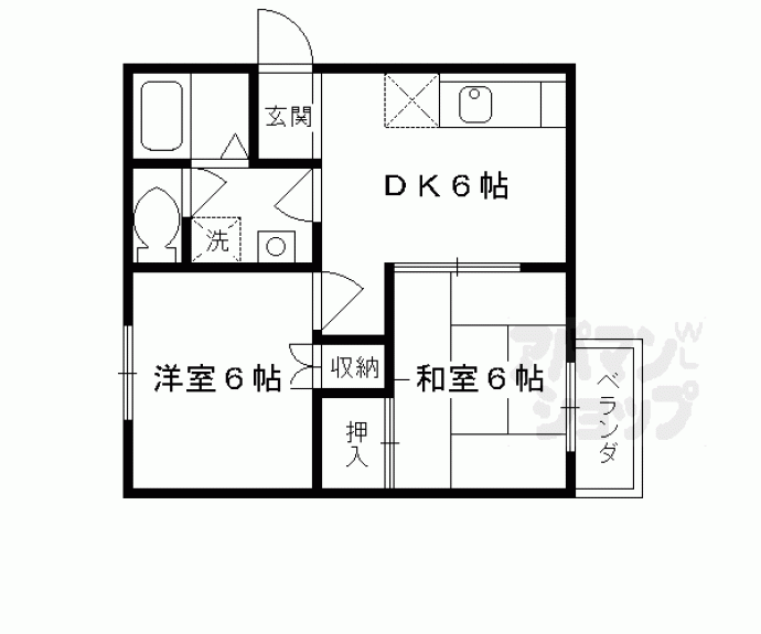 【ル・プロージェ唐橋】間取