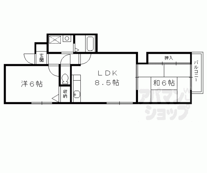 【ブランシェ八甲】間取