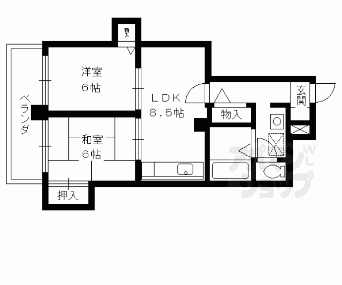 【ブランシェ八甲】間取