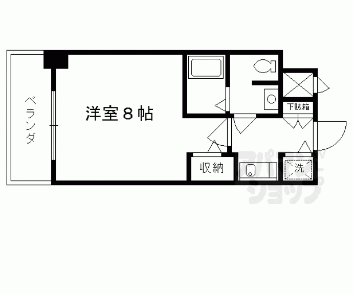 【リーガル京都河原町五条】間取