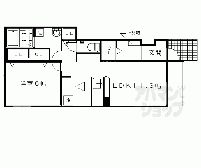 【グラース　メゾン　Ａ】間取