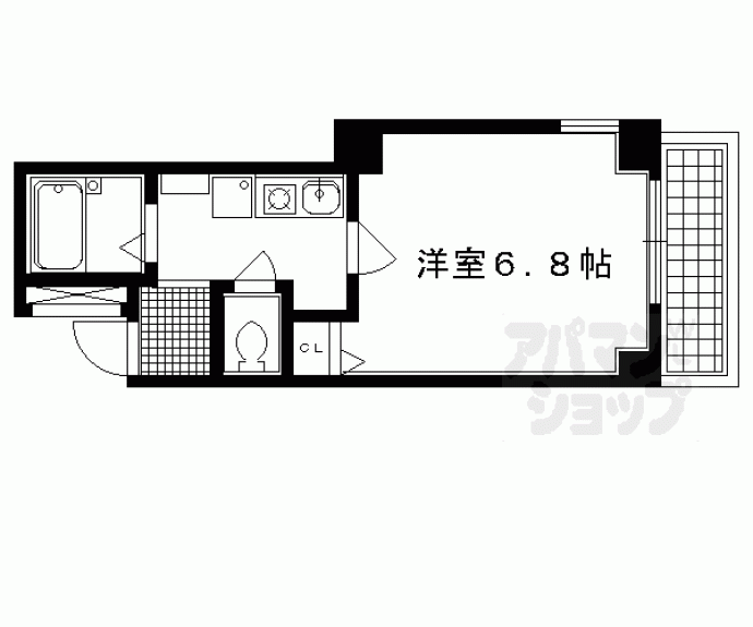 【プレサンス京都二条城前】間取