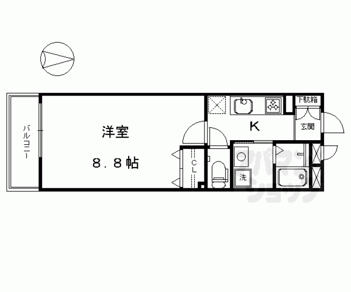 【エルメゾン羅城門】間取