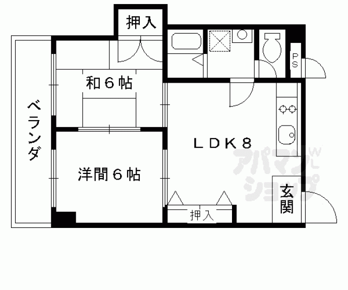 【プランドール御所ノ内】間取