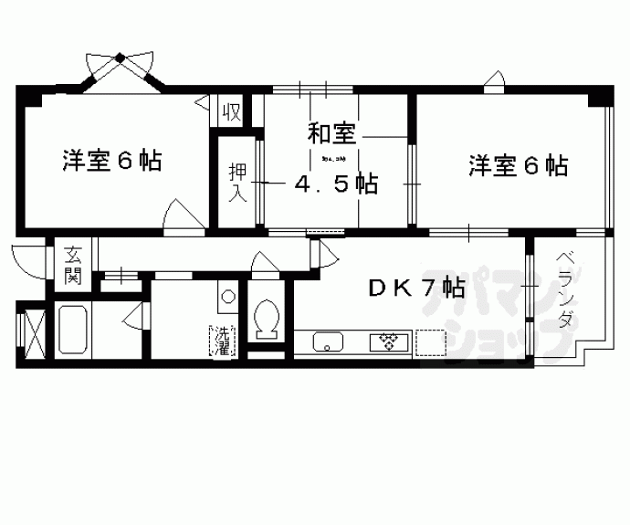 【グリーンハウス十条】間取