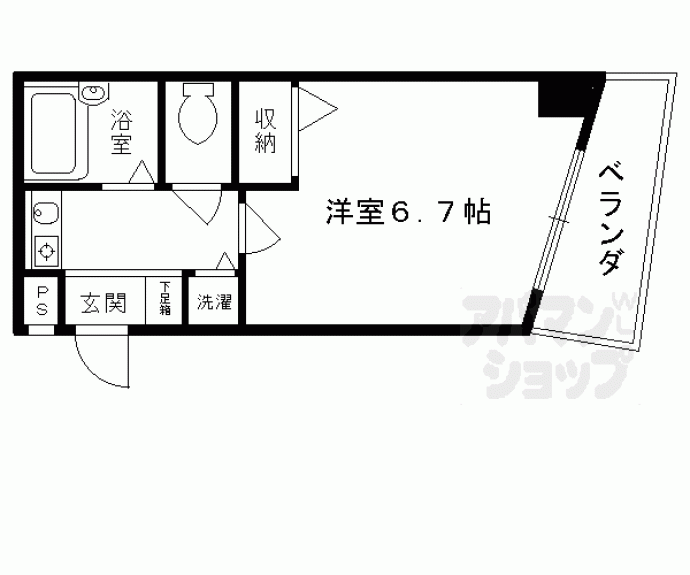 【プレサンス京都駅前】間取