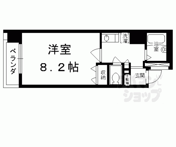 【プレサンス京都駅前Ⅱ】間取