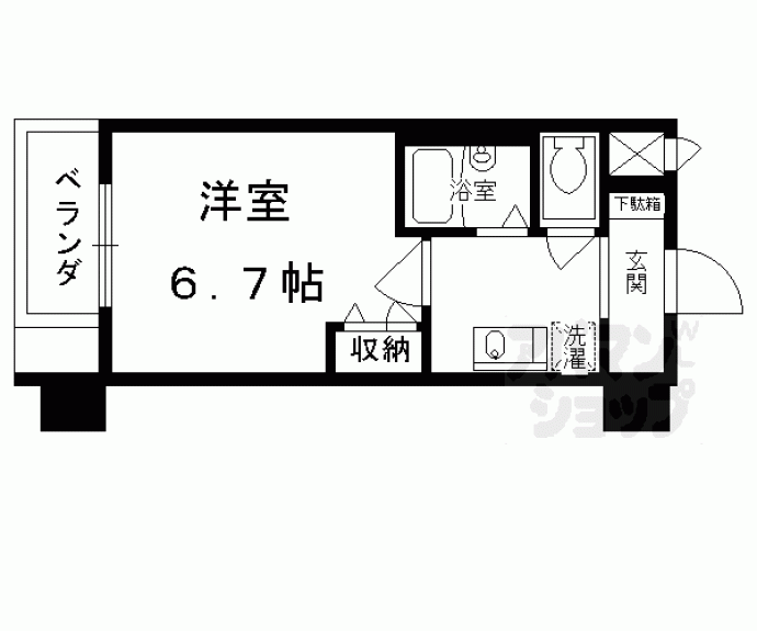 【プレサンス京都駅前Ⅱ】間取