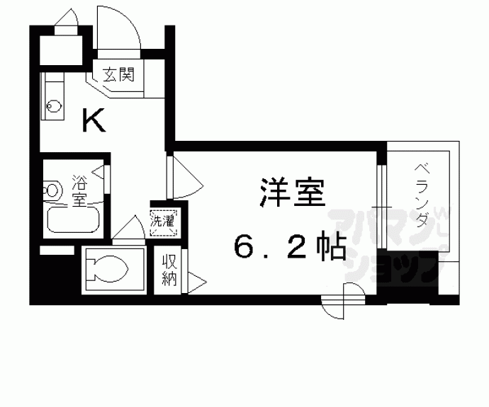 【プレサンス京都駅前Ⅱ】間取