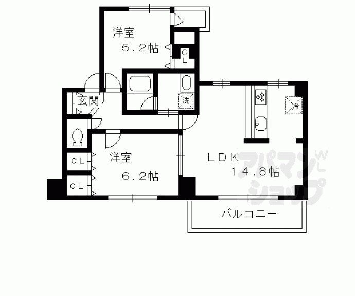 【グランシティオ京都駅北通り】間取