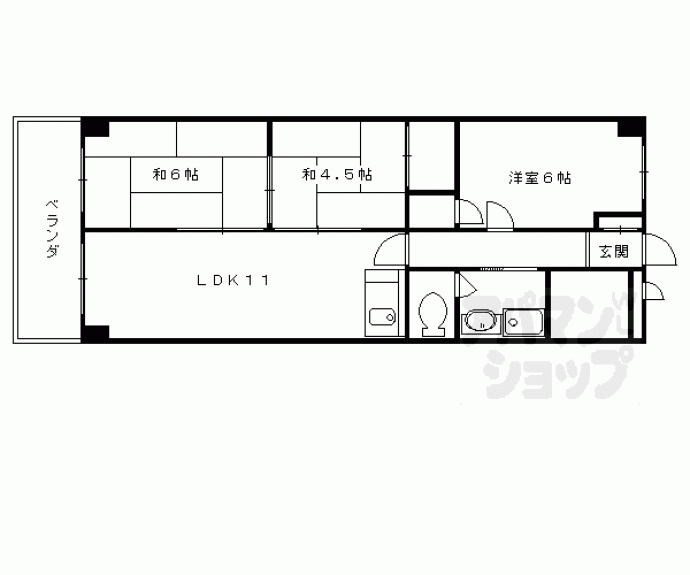 【第３洛西ハイツ】間取