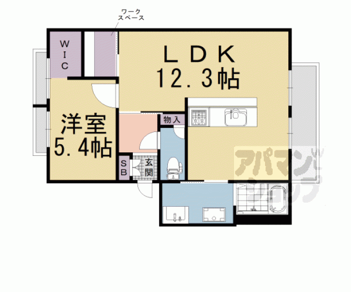 【セントラルヴィレッジＩＩ】間取