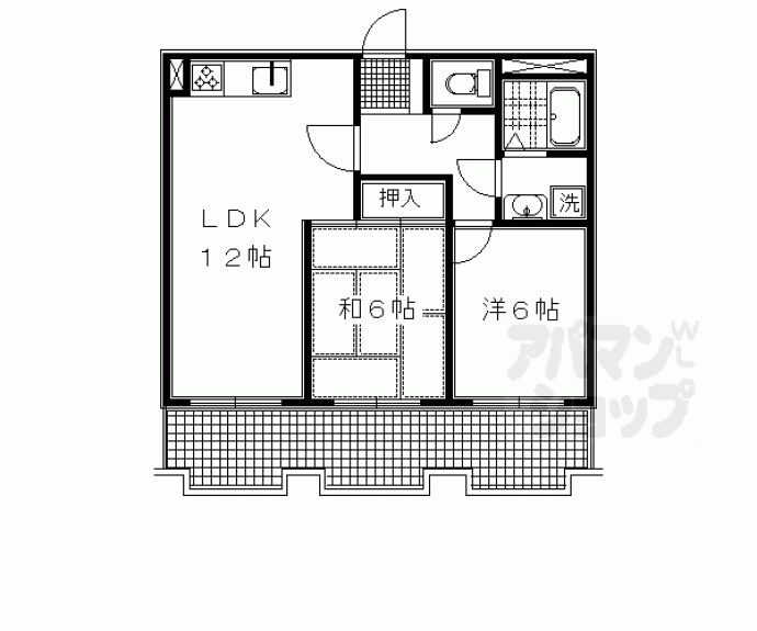 【ライオンズマンション京都烏丸】間取