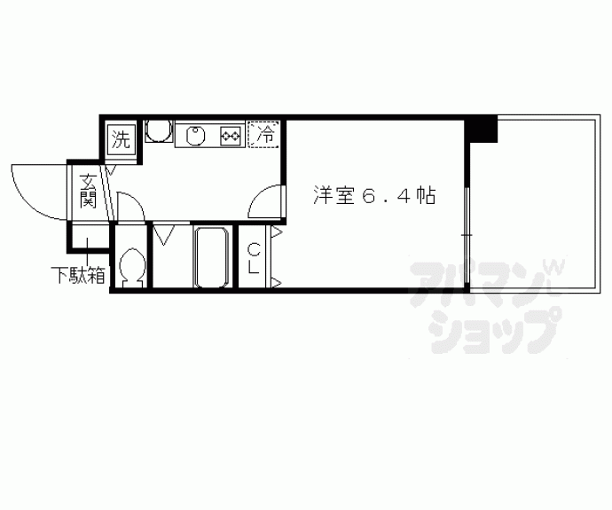 【スワンズ京都五条大宮】間取