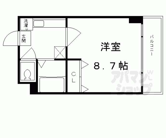 【リバーサイド四条縄手】間取