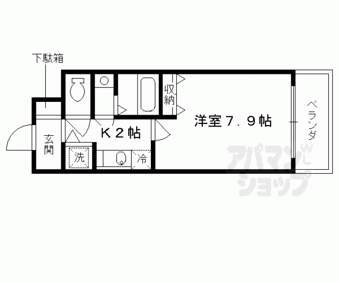 【アスヴェル京都東寺前】間取