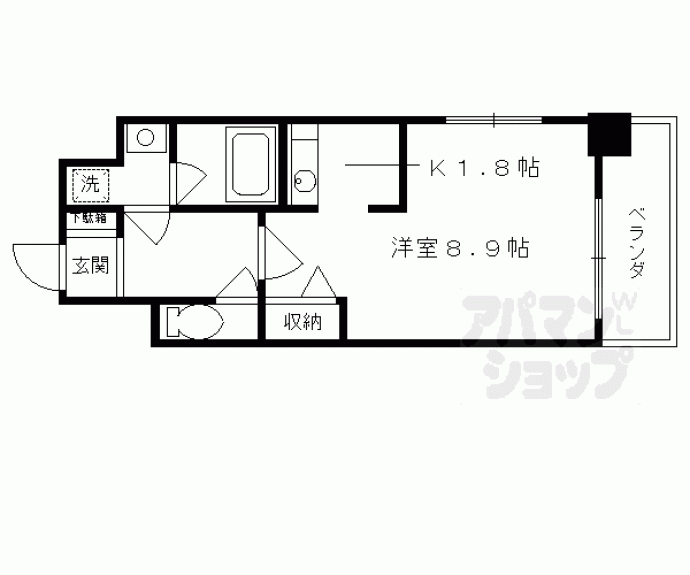 【アスヴェル京都東寺前】間取