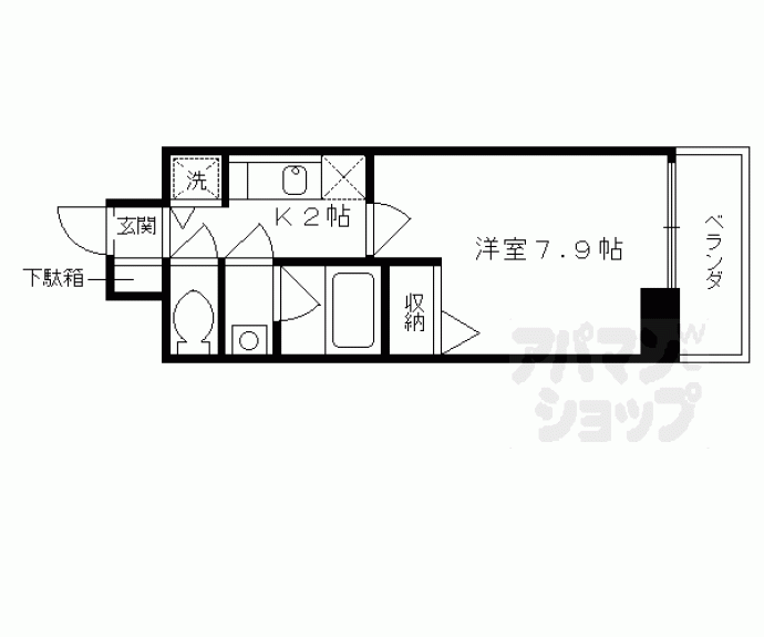 【アスヴェル京都東寺前】間取