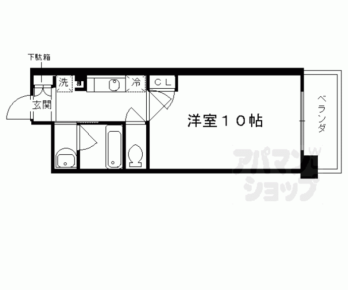 【アスヴェル京都東山五条】間取