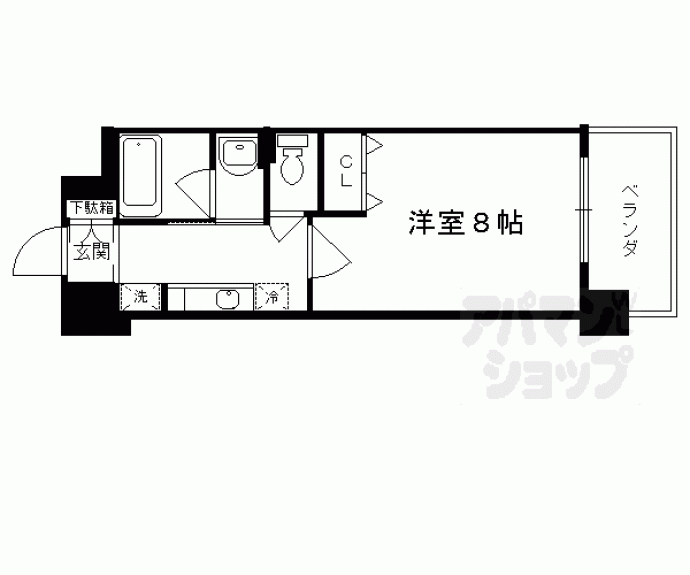 【アスヴェル京都東山五条】間取