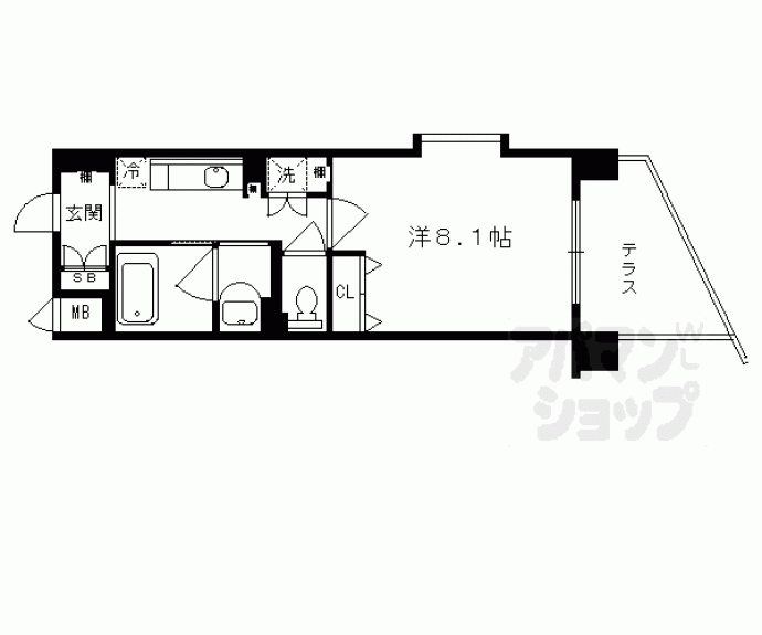 【アスヴェル京都東山五条】間取