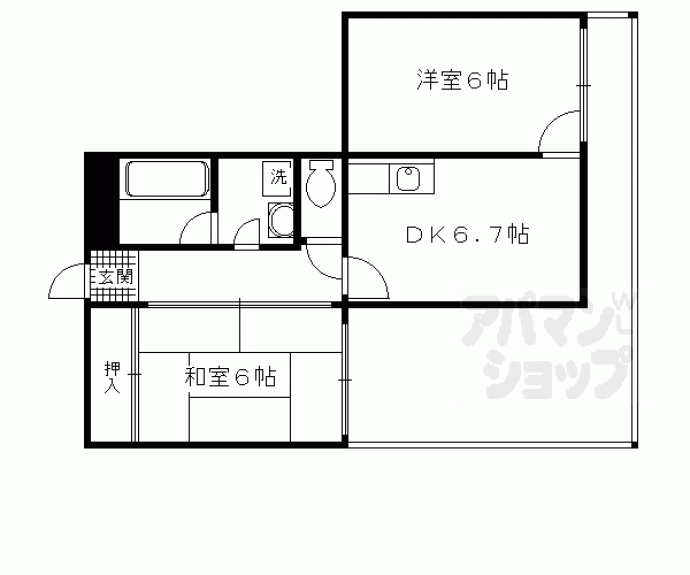 【ハイツリーフラット】間取