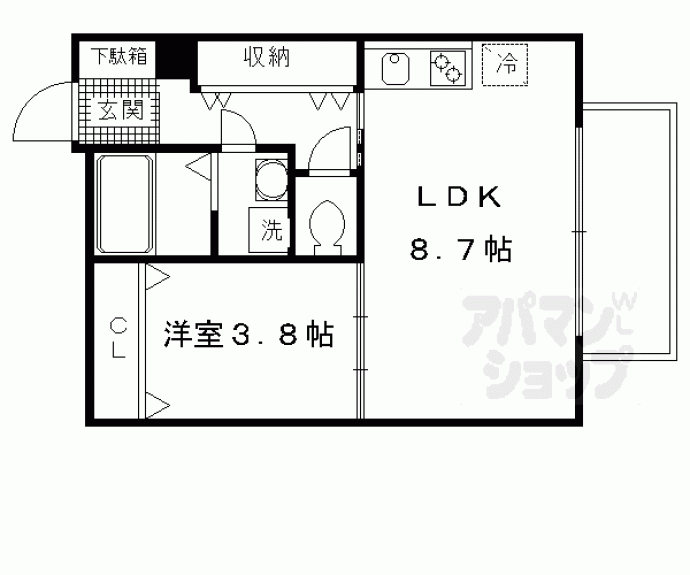 【珠光ビル御香宮】間取