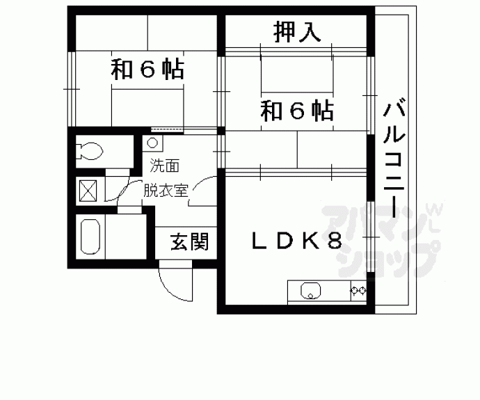 【ベルヴィル伊勢田】間取