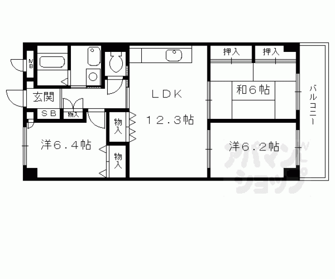 【マンション稔】間取