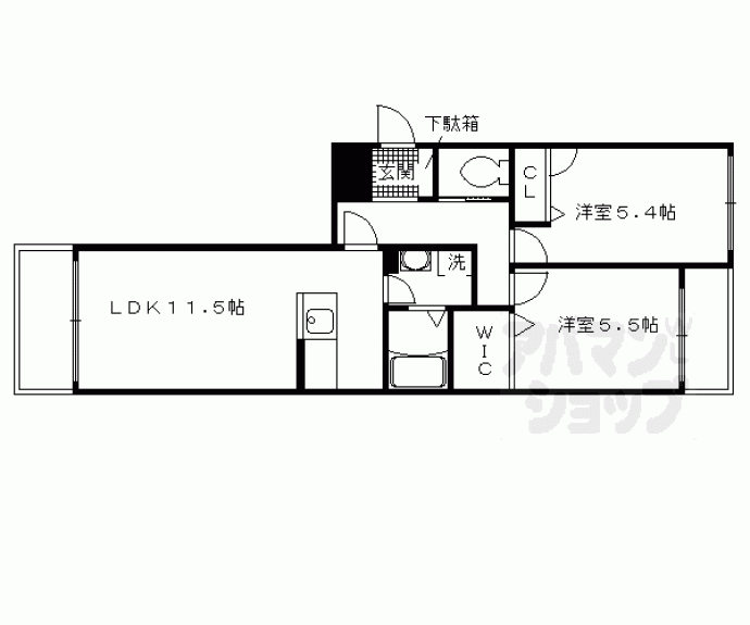 【シャーメゾン．Ｉｎｏｕｅ．１ｓｔ】間取