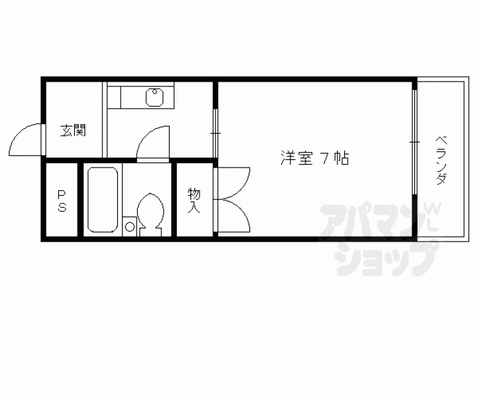 【ハイツ池本Ⅱ】間取