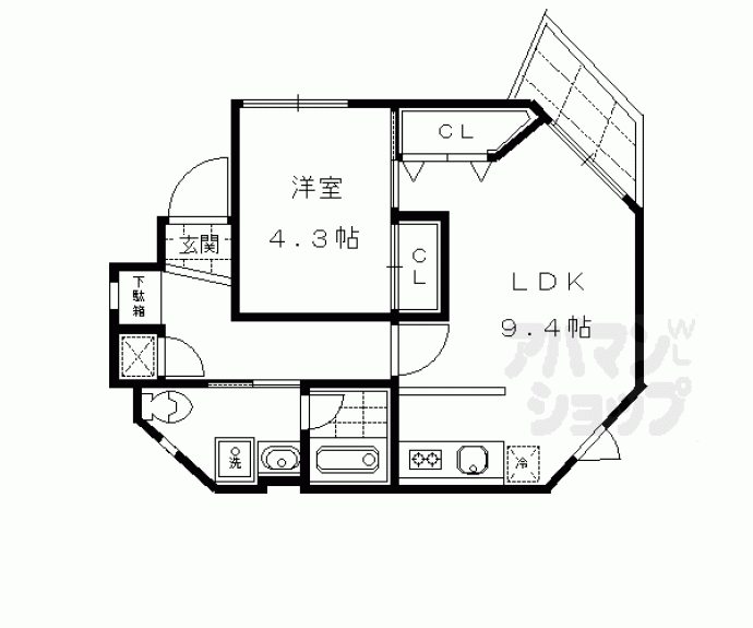 【ＰＡＲＫ　ＨＩＬＬＳ　ＯＹＡＫＥ　Ｖｉｌｌａ　３】間取