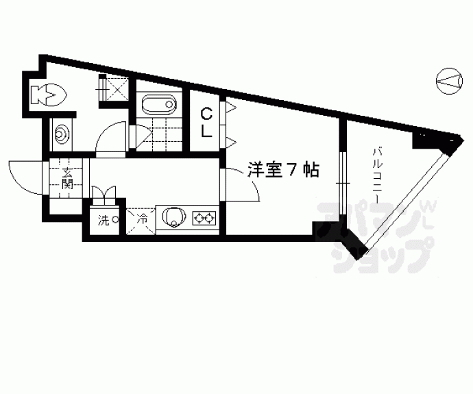 【ｃａｓａ＋α烏丸】間取