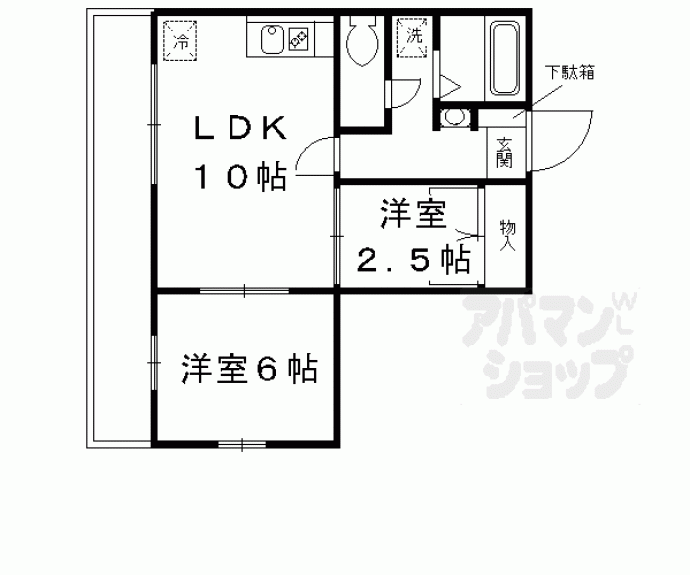 【サンハイム高瀬】間取