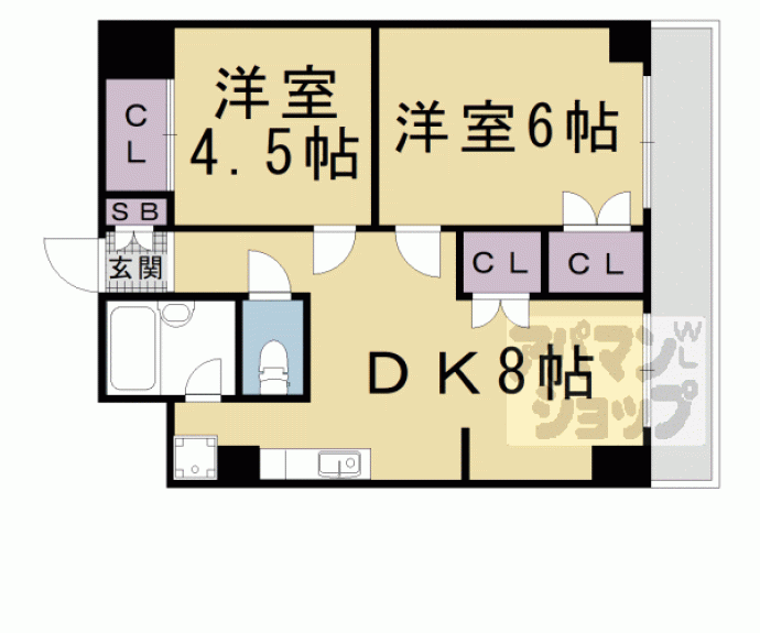 【東和ハイツ東館】間取