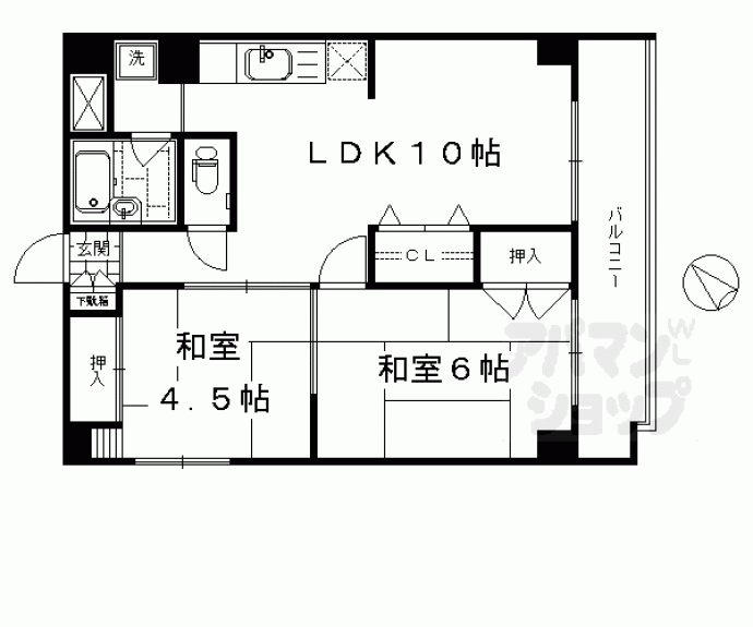 【東和ハイツ東館】間取