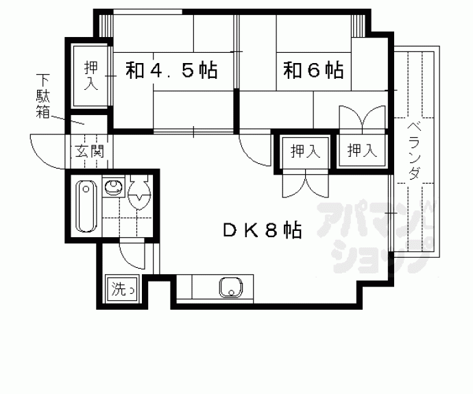 【東和ハイツ東館】間取