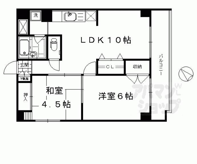 【東和ハイツ東館】間取