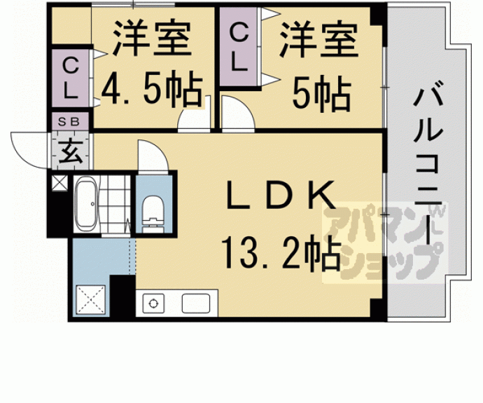 【東和ハイツ東館】間取