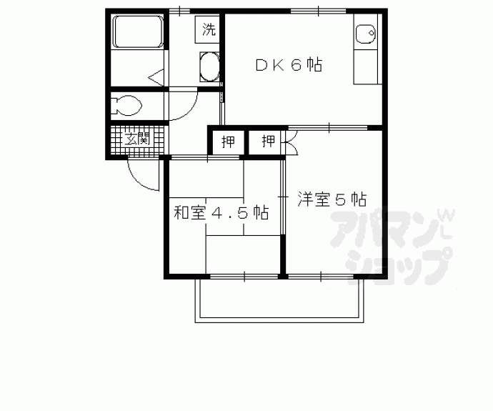 【多田ハイツⅡ】間取