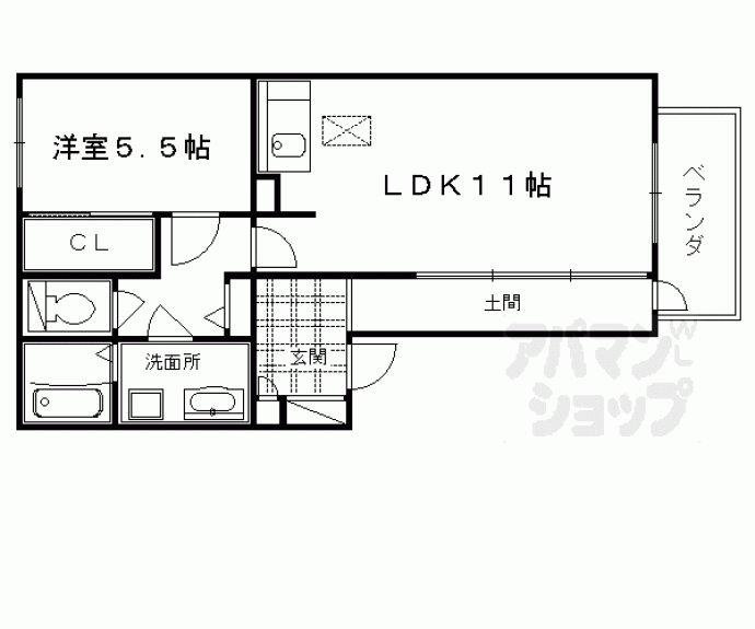 【アリヴィオ清涼】間取