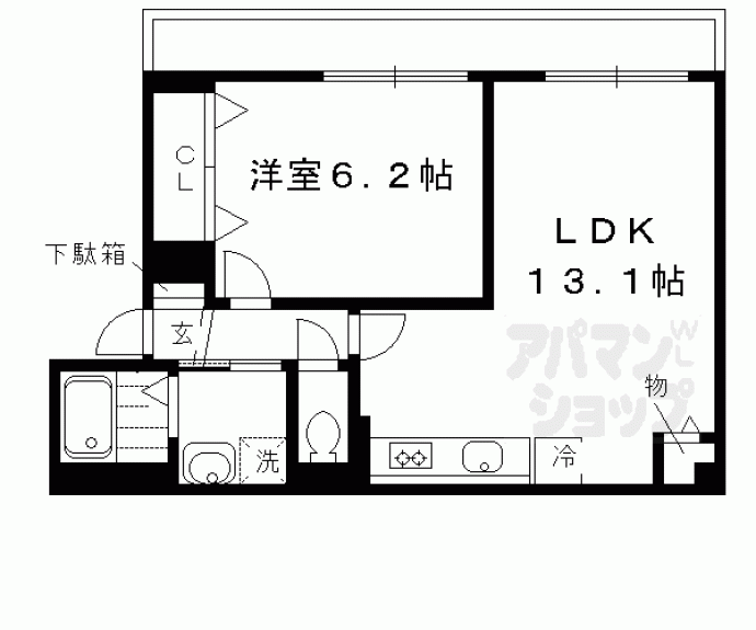 【アネックス久我の杜　五番館】間取